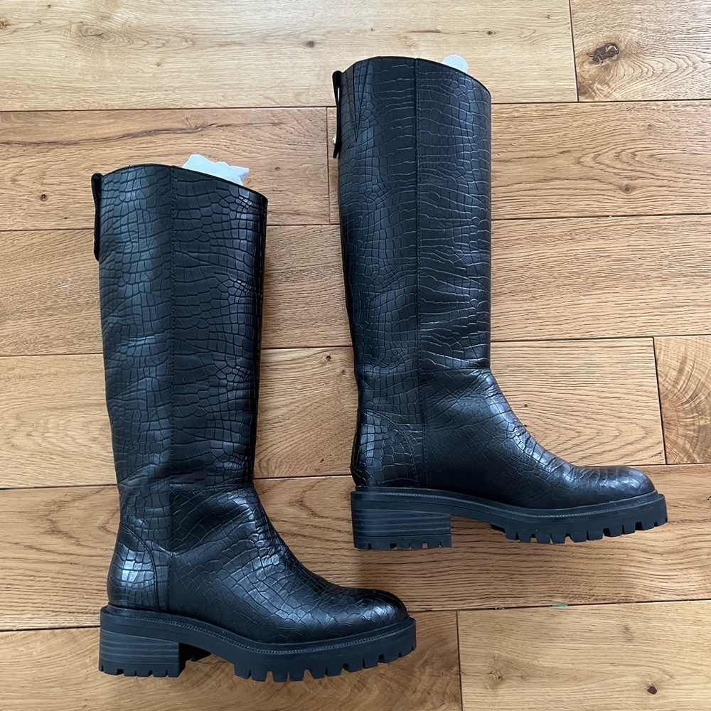 Paige Bella Croc Embossed Boot